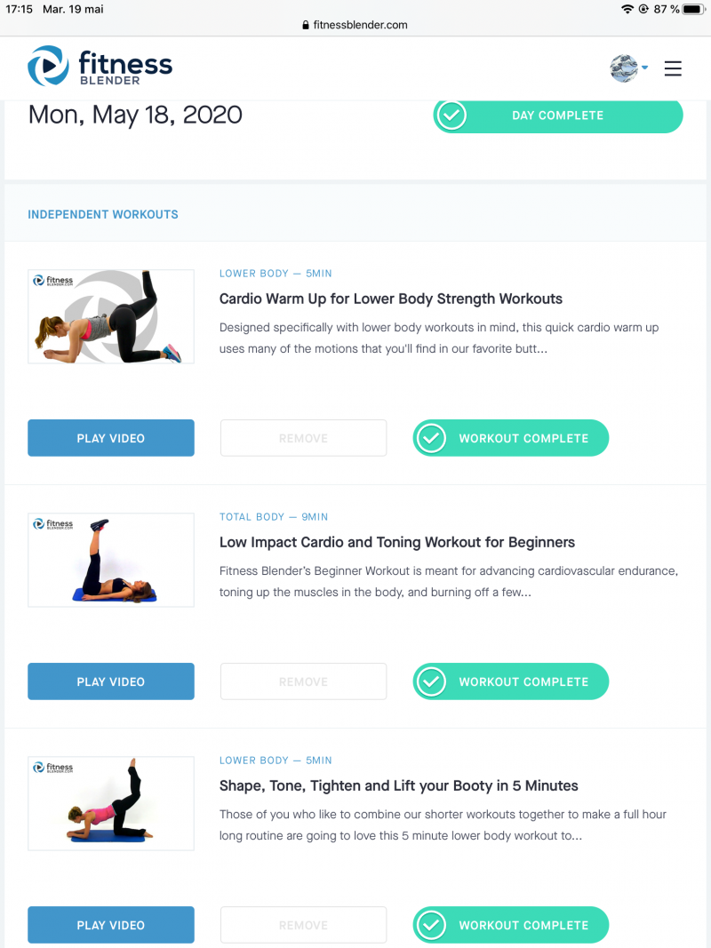 Weightless upper best sale body workout